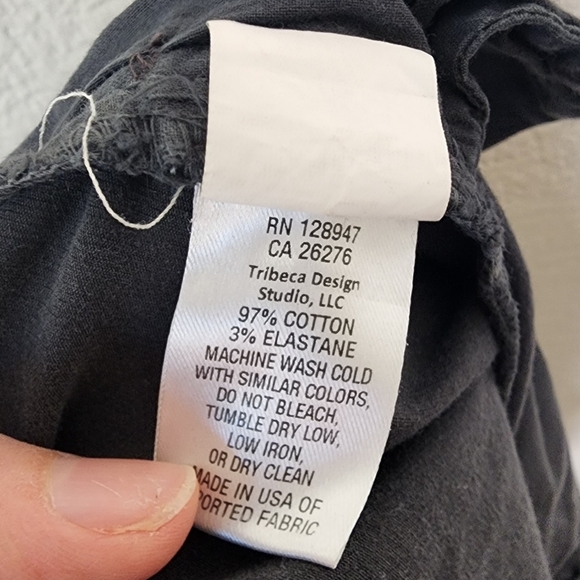 Nili Lotan Charcoal Gray East Hampton Chino Raw Frayed Pants 6 - Picture 6 of 7